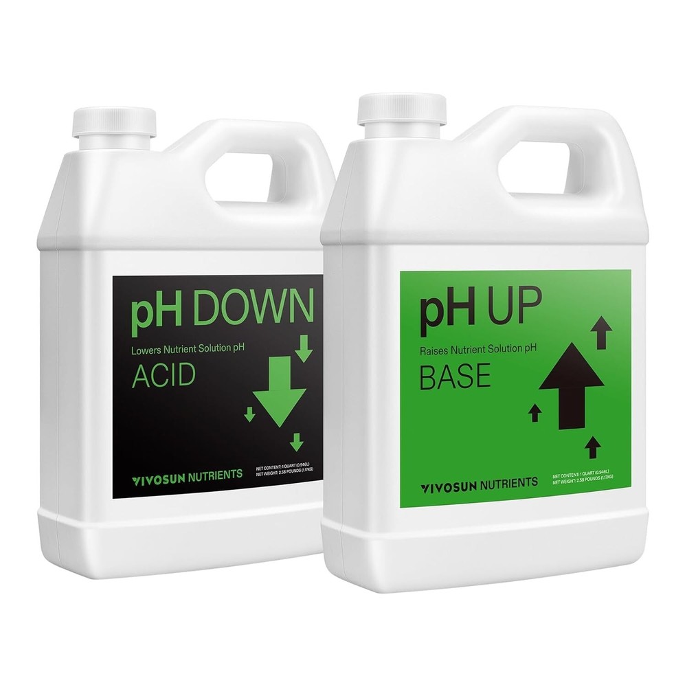VIVOSUN 32oz pH Up & pH Down Kit for Balanced pH Level Buffer pH adjuster