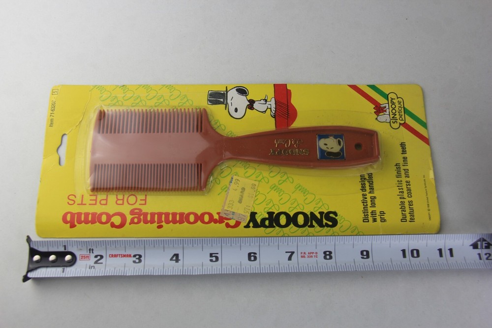 Vintage Snoopy Grooming Comb for Pets