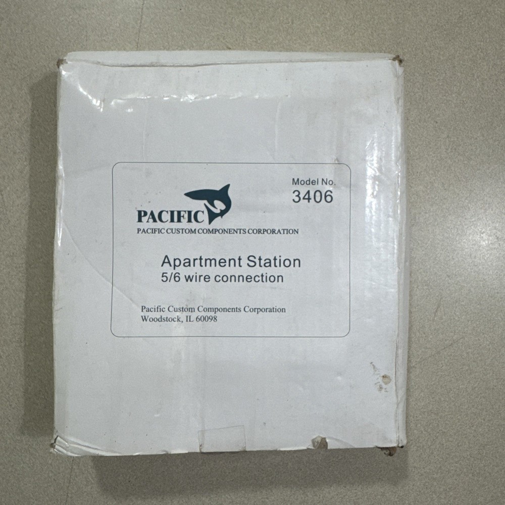 Pacific Electronics Apartment Intercom Station 3406 5/6 wired connect