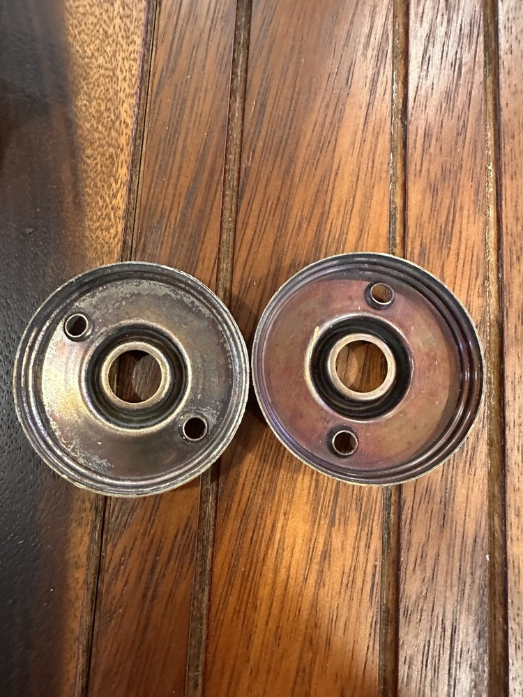 Antique / Vintage Door Knobs Cast Solid Brass Set Victorian Old Door Hardware