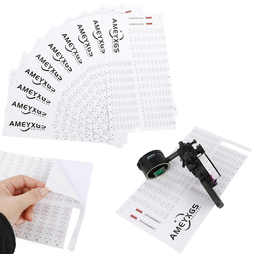 Archery 10X Extended Range Replacement Sight Tape Practice Yardage Tapes Target