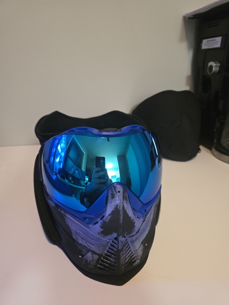 Push Unite Blue Skull Paintball Googles