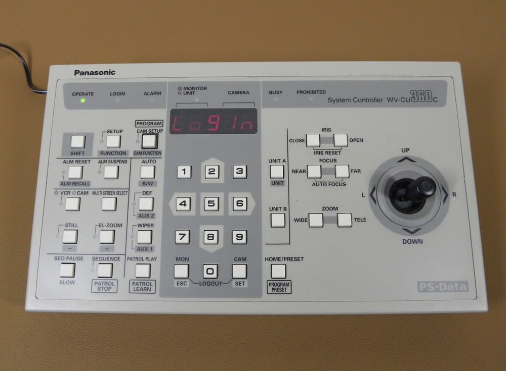 Panasonic WV-CU360C System Controller w/ Extra Faceplates