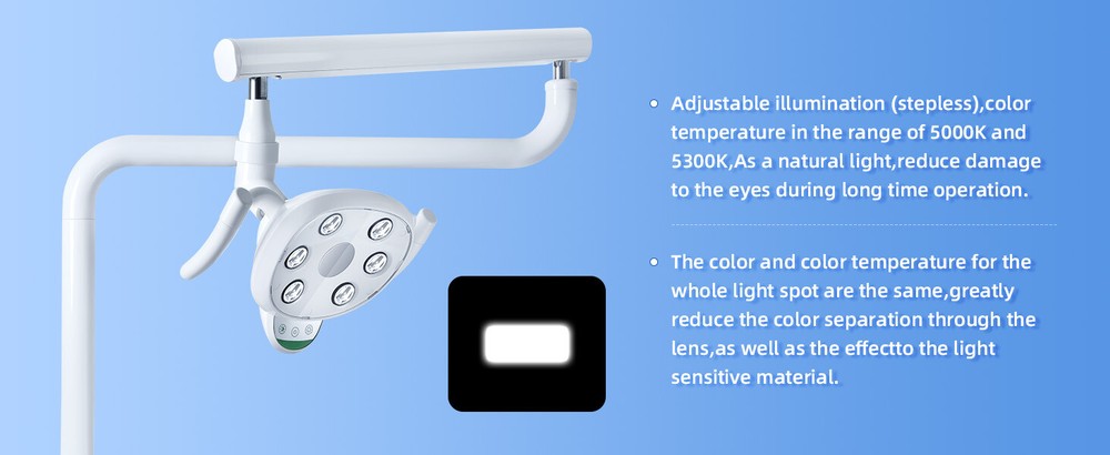 COXO Dental Oral Light Operating Light 6 LED Induction Double Control System