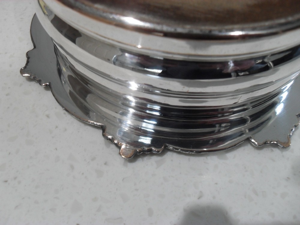 Antique Sheffield Silver Plate Coaster