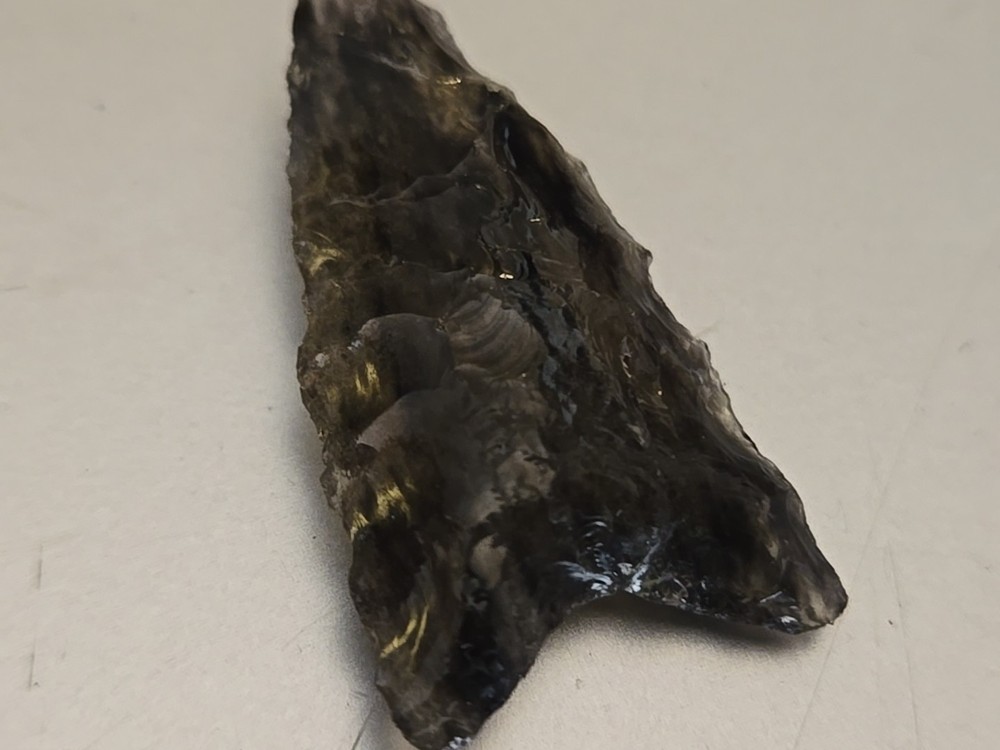 black obsidian arrowhead