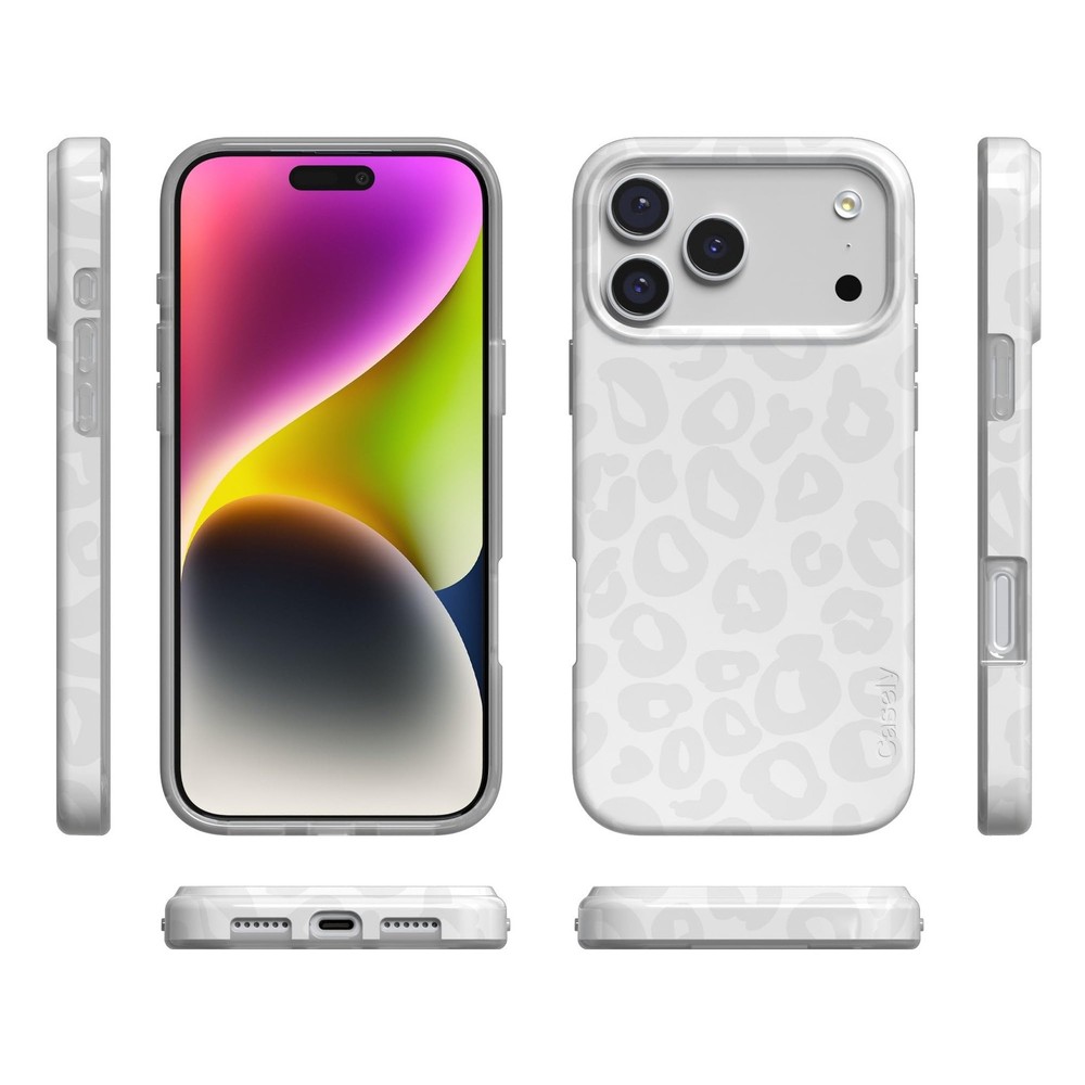 Casely iPhone 17 Pro Max Case | Into The Wild | White Snow Leopard | Compatible