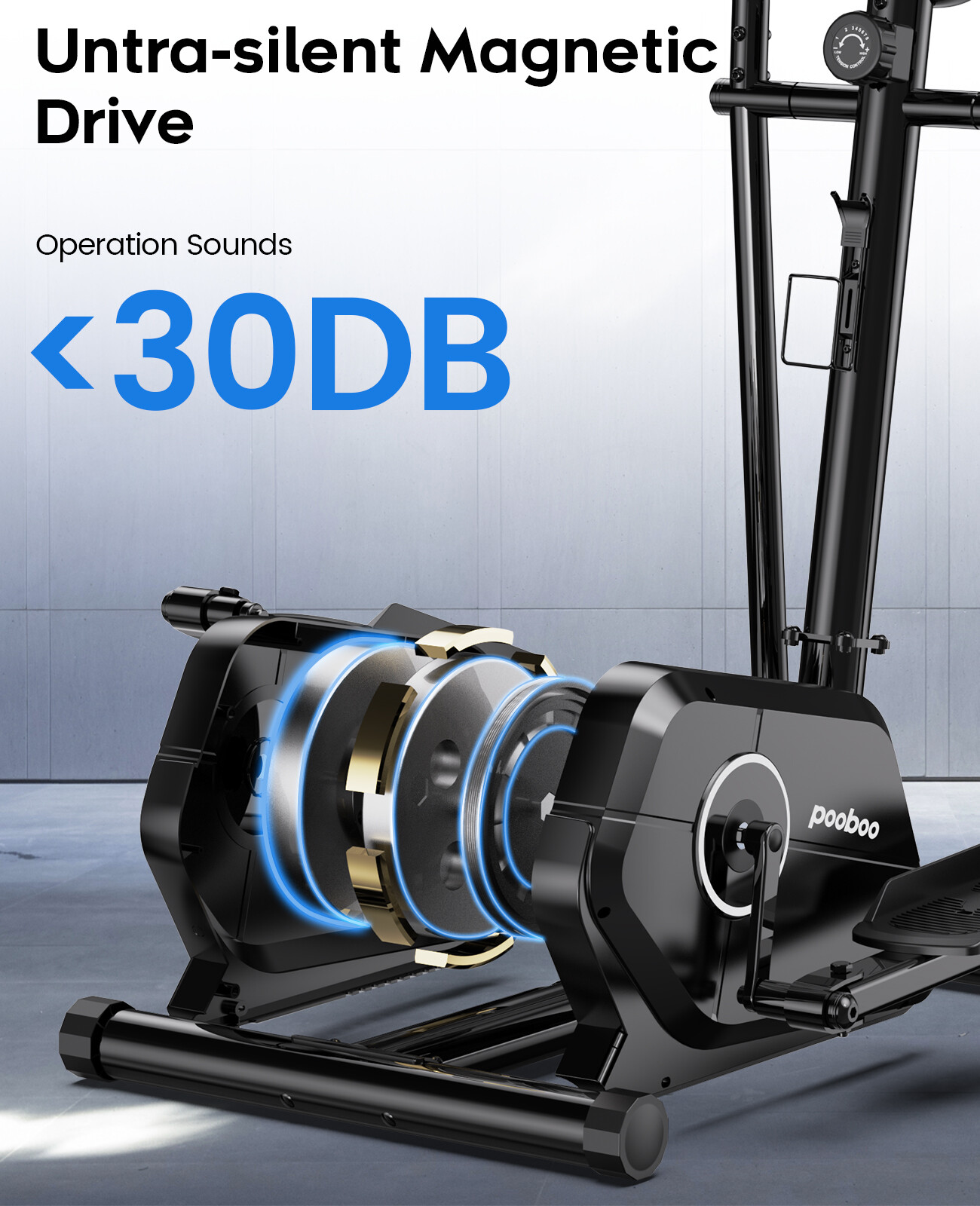 Indoor Elliptical Machine Cross Trainer Exercise Machine Fitness Workout Cardio