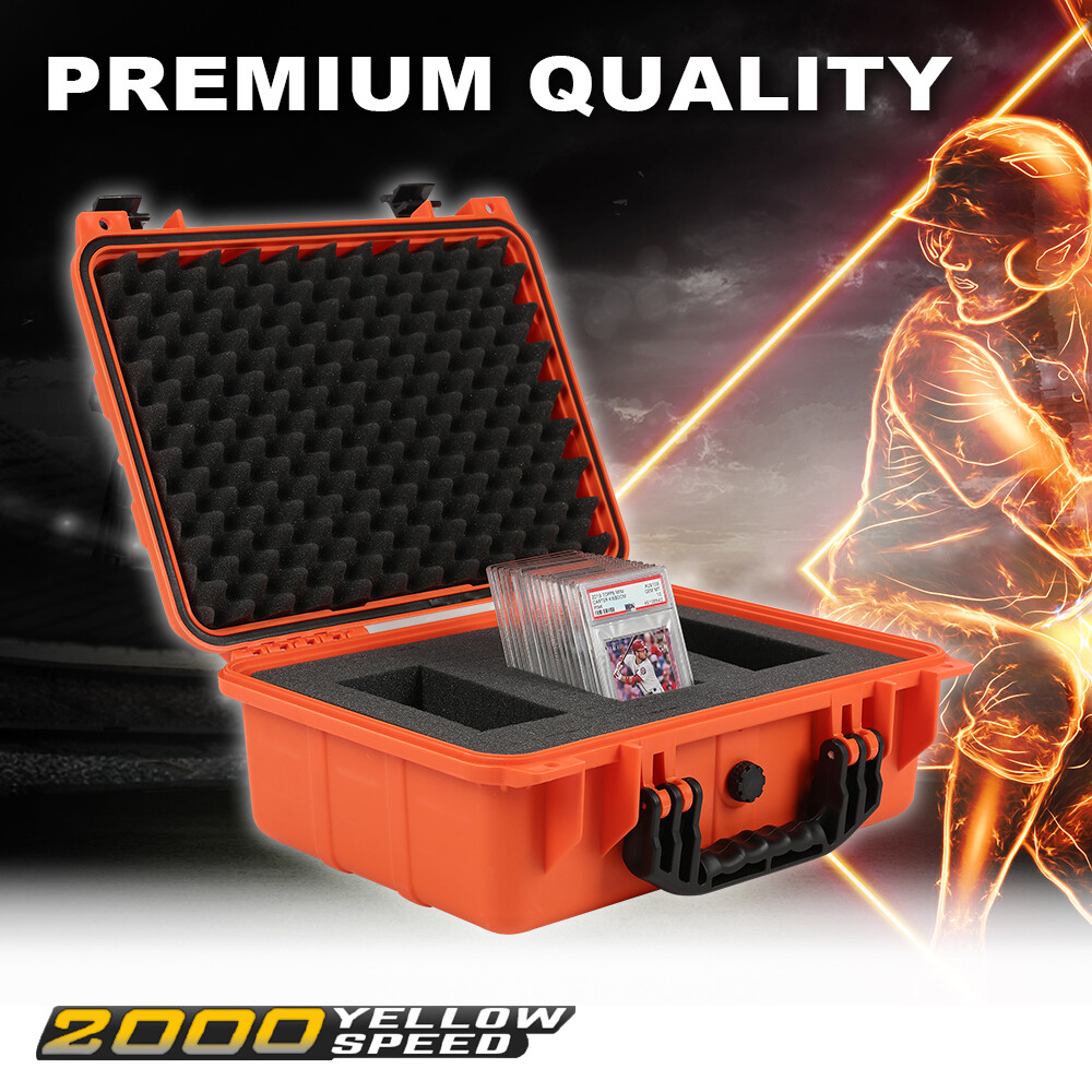Graded Card Storage Box Heavy Duty Weatherproof Case Slab Holder & Protector