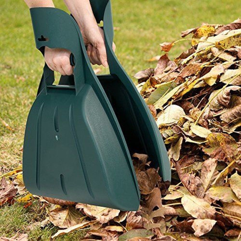 Leaf Scoops Garden Lawn Leaves Hand Rake Scoop Gardening Grass Grabber Tool Pair
