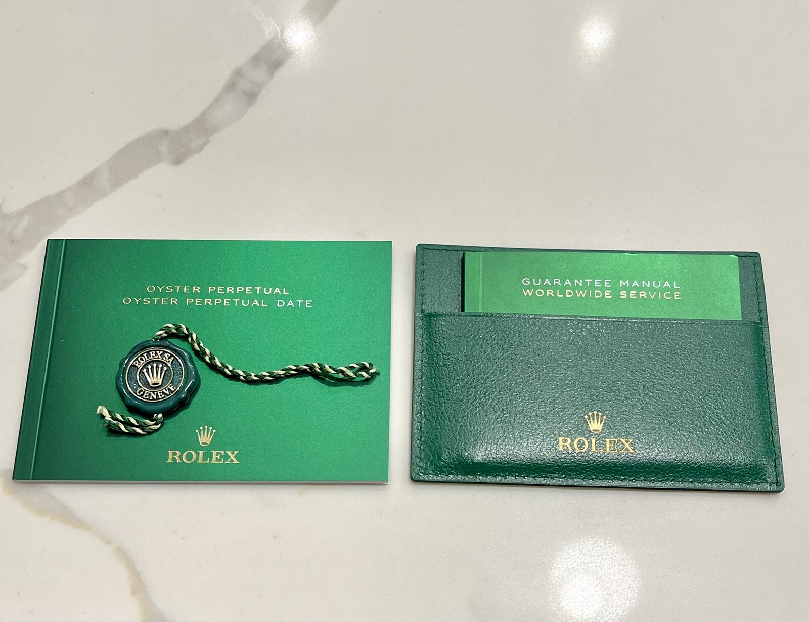 OEM New Style Rolex Oyster Perpetual Booklet 124300 126000 Card Holder TAG