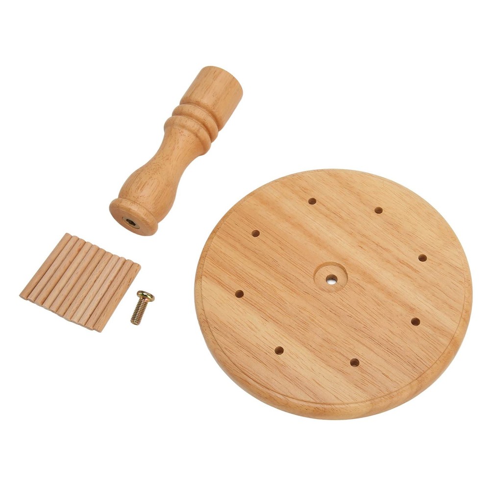 Wooden Thread Holder 8 Spools, Small Thread Rack Organizer for Sewing Embroid...