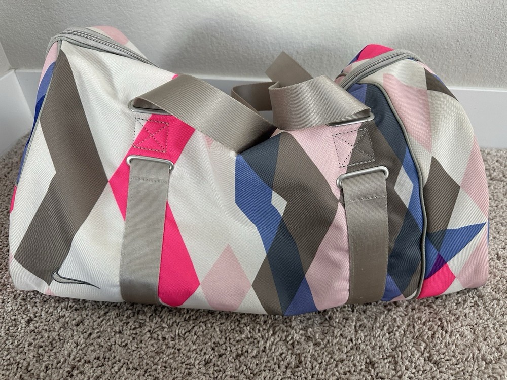 Nike Duffle Bag Diamond Purple Pattern Large Overnight Bag