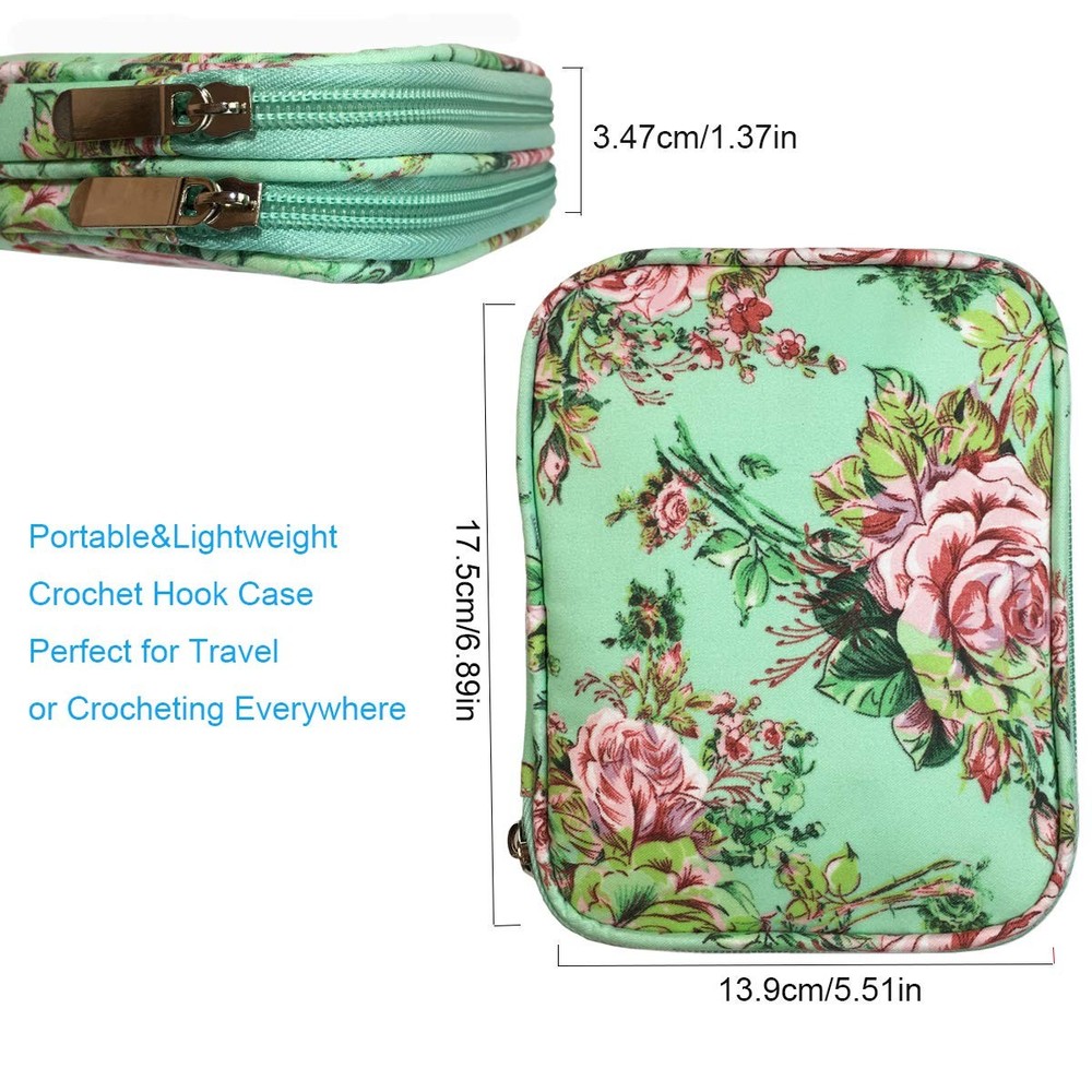 New Crochet Hook Case Without Hooks and Accessories, Zipper Storage LARGE