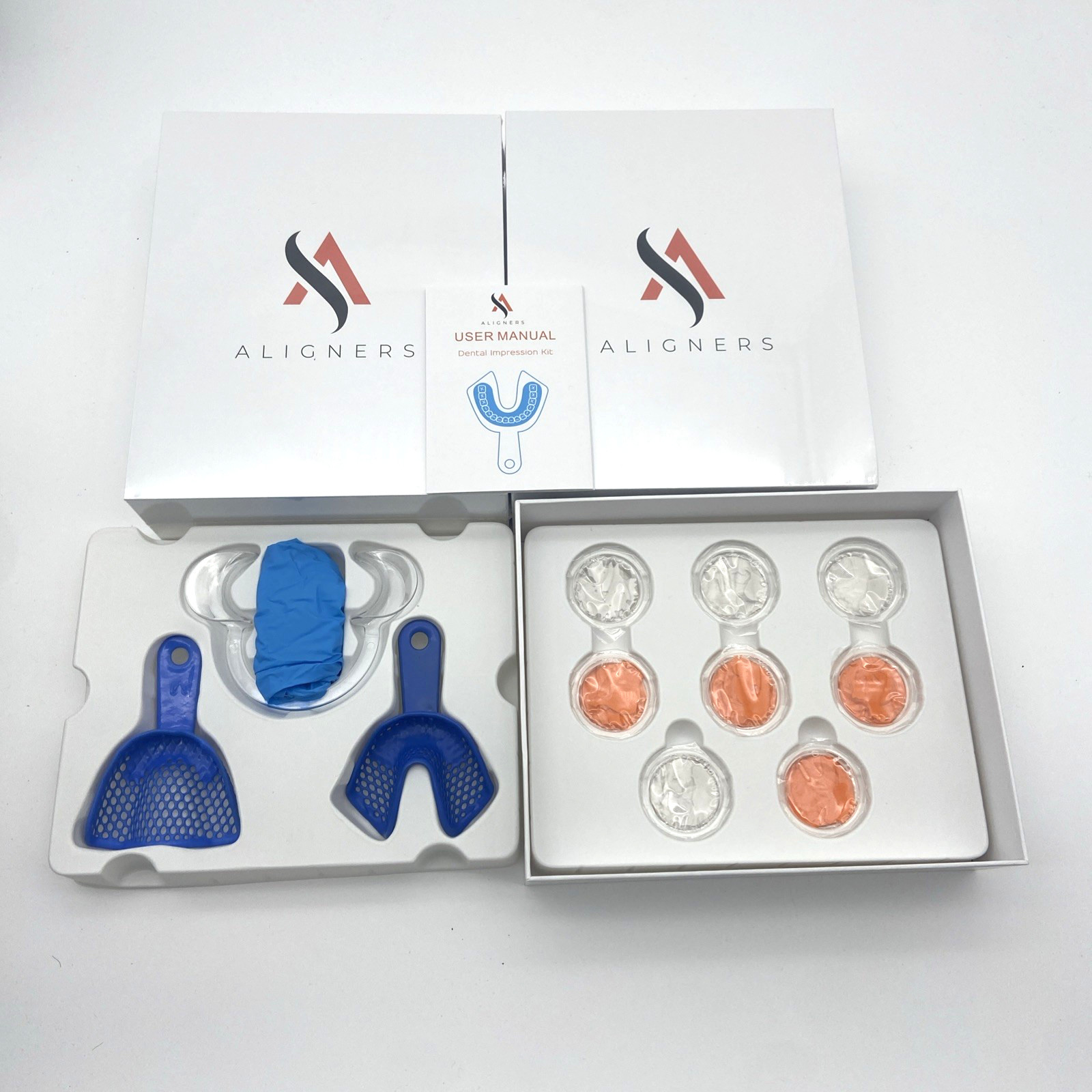 Dental Impression Putty Mold Kit UPPER & LOWER For Grills And Crowns