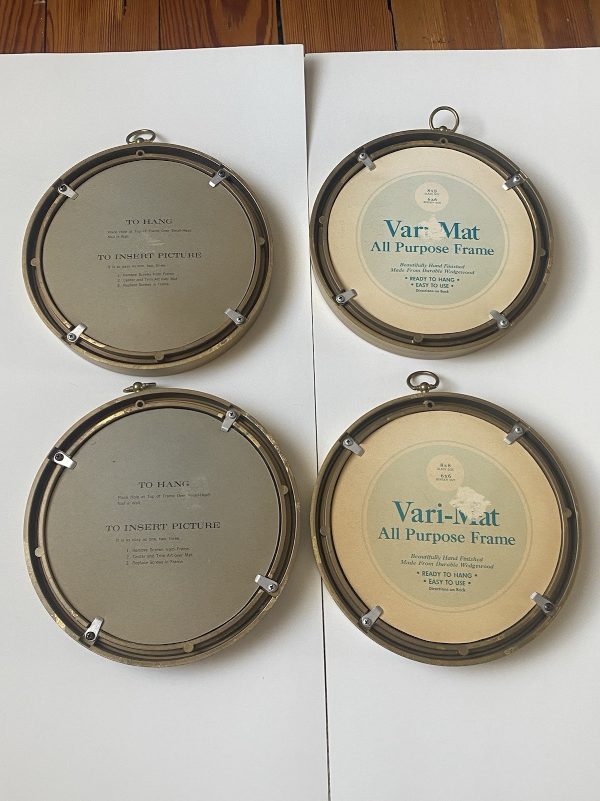 Set of 4 Framed Pressed Flower Art/Wall Decor