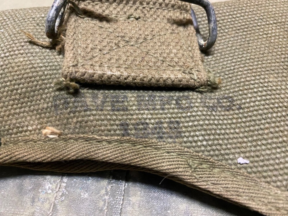 ORIGINAL WWII US M1942 AXE HATCHET CARRIER COVER-TRANSITIONAL, 1945 DAVE MFG CO