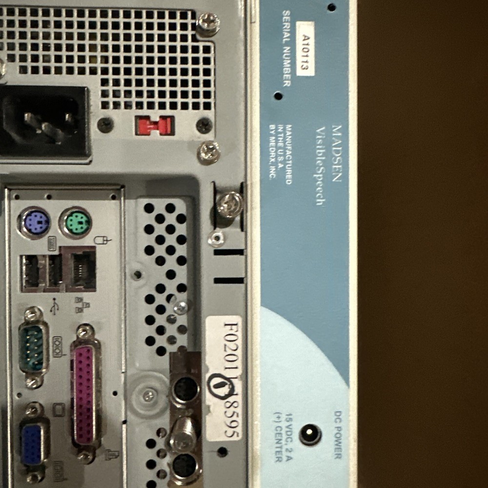 Madsen VisibleSpeech W Computer