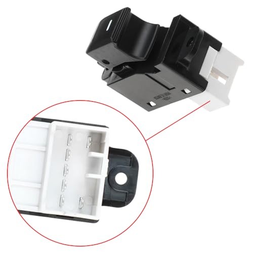 Power Window Switch, 7 Pins Front Right Car Window Switch Button Compatible