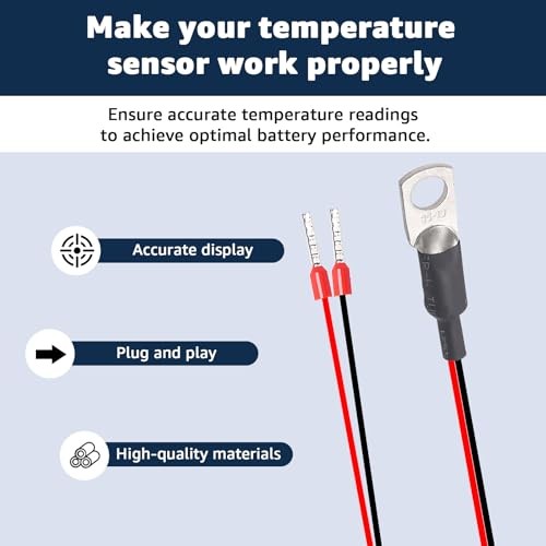 Temperature Sensor Replacement for Victron Energy - Compatible with Quattro &