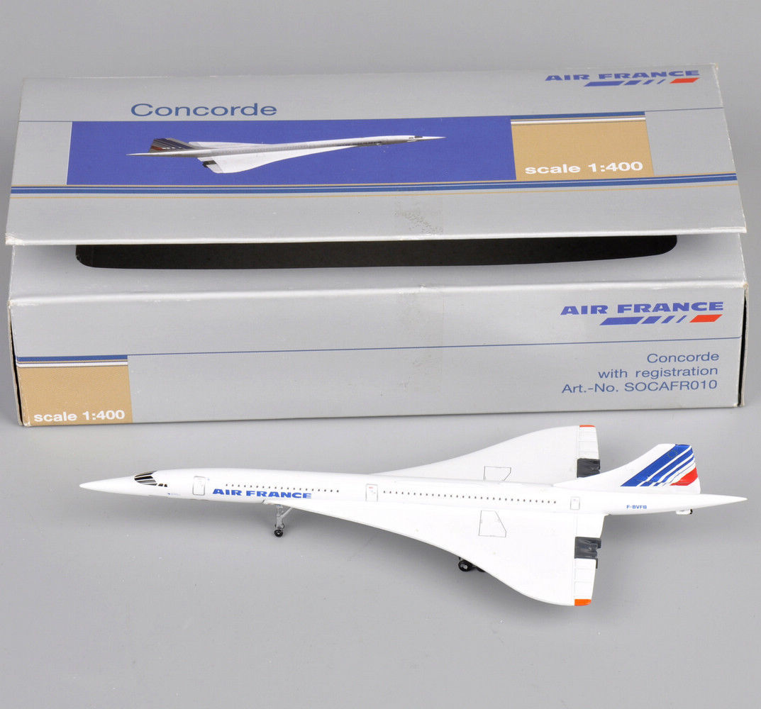 1/400 Concorde Diecast Air France 1976-2003 Aircraft Plane Model Toy Gift