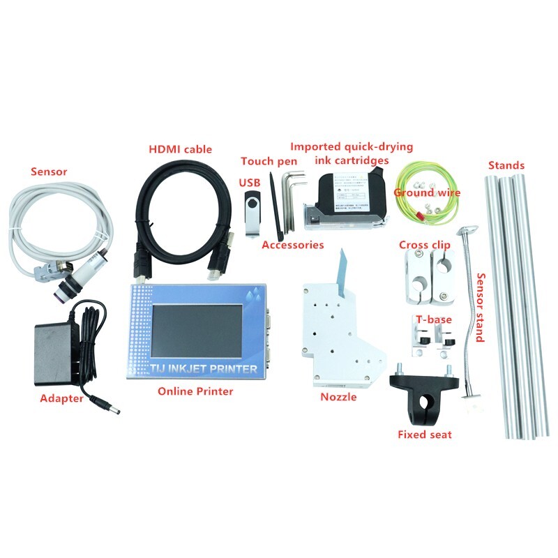 T110 Online Inkjet Date Coding Printer Industrial Assembly Line Coding Machine