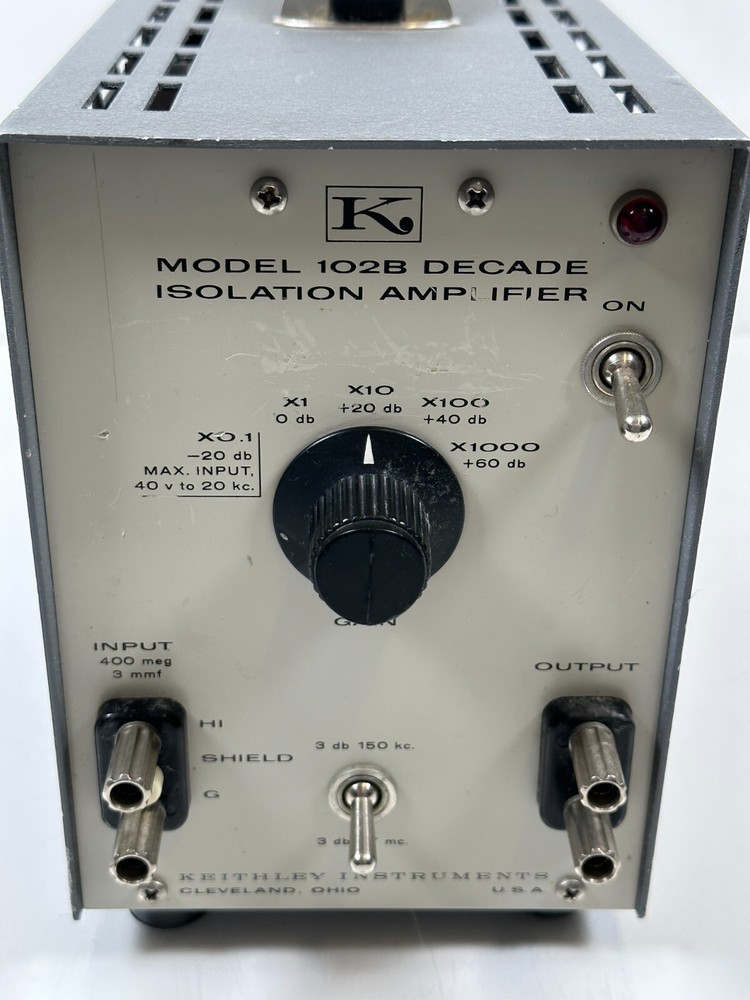 Keithley Decade Isolation Amplifier, Model 102B