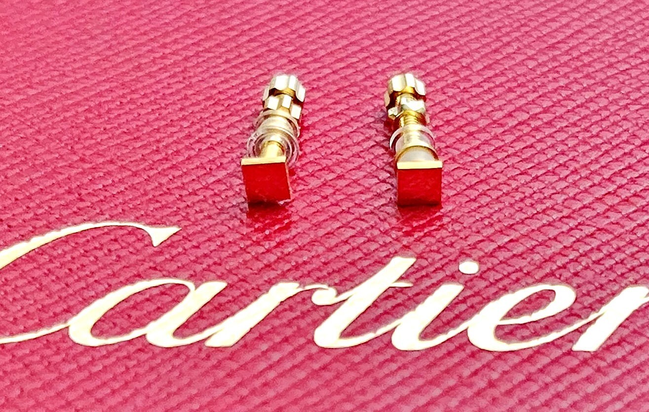 NEW! Auth Cartier Square Screws - Small Size- Free Screwdriver