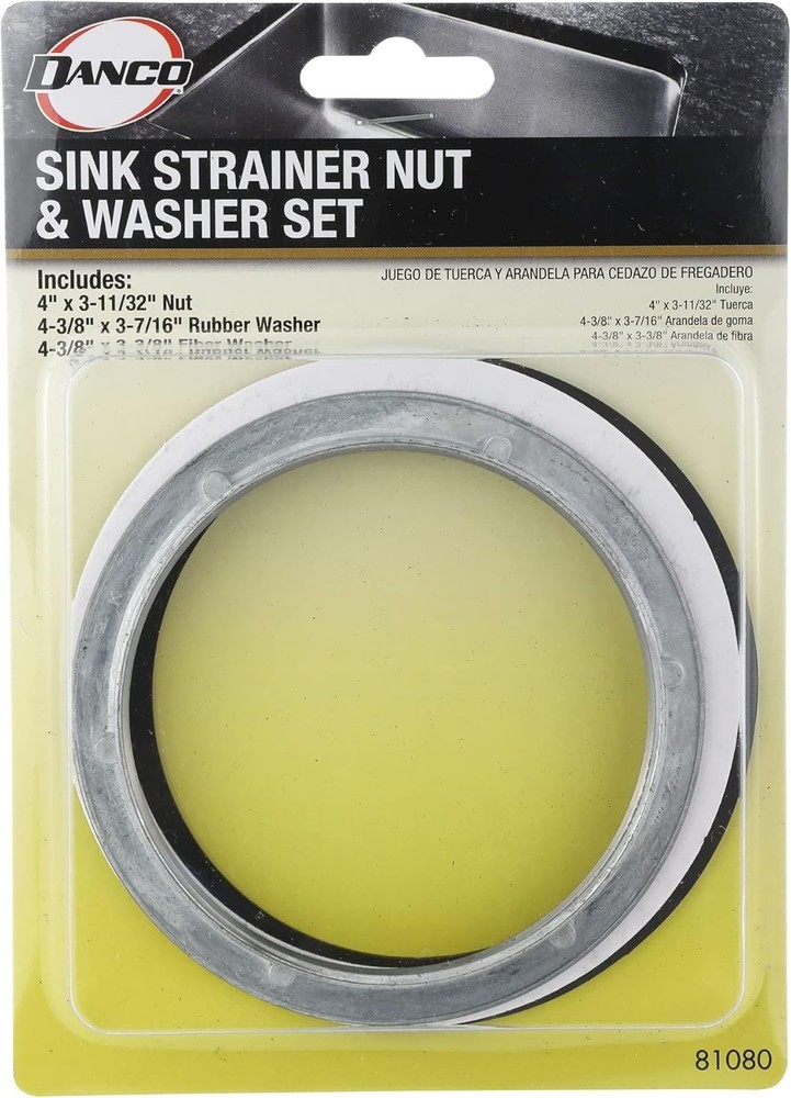 Danco Sink Strainer Nut Washer Set For Kitchen Sinks Easy Install Complete Kit