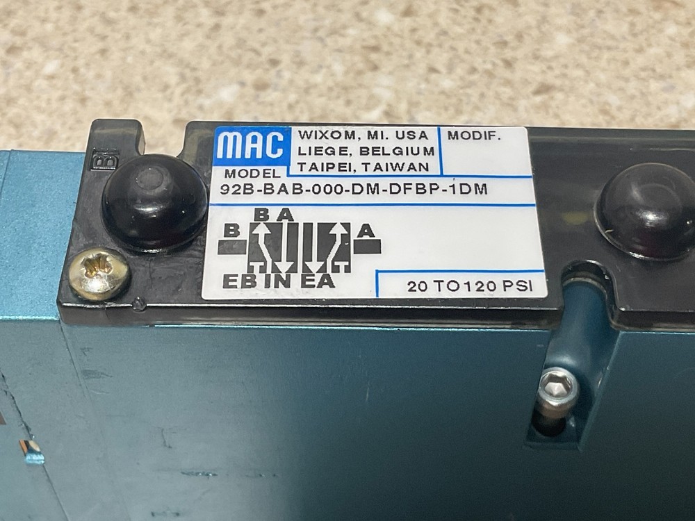 Mac 92B-BAB-000-DM-DFBP-1DM NEW