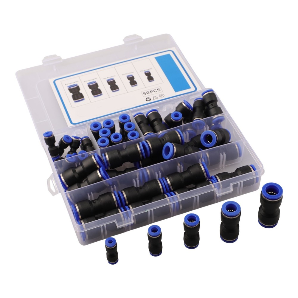 Quick Release Pneumatic Connectors 50pcs for Efficient Pipe Connections