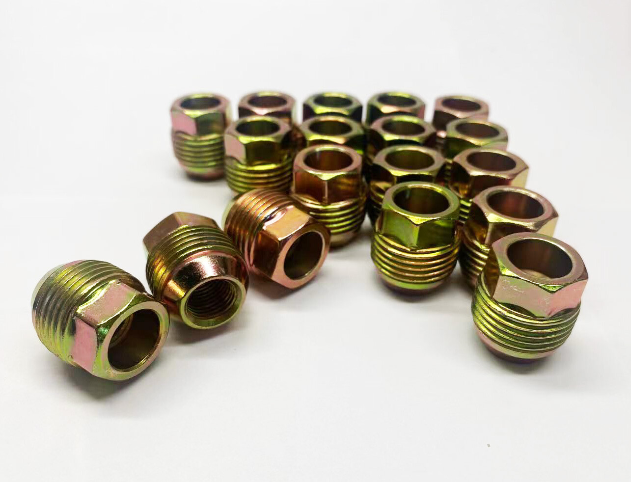 24 CHEVY SILVERADO TAHOE GMC DUAL THREAD GM FACTORY STYLE LUG NUTS 14X1.5