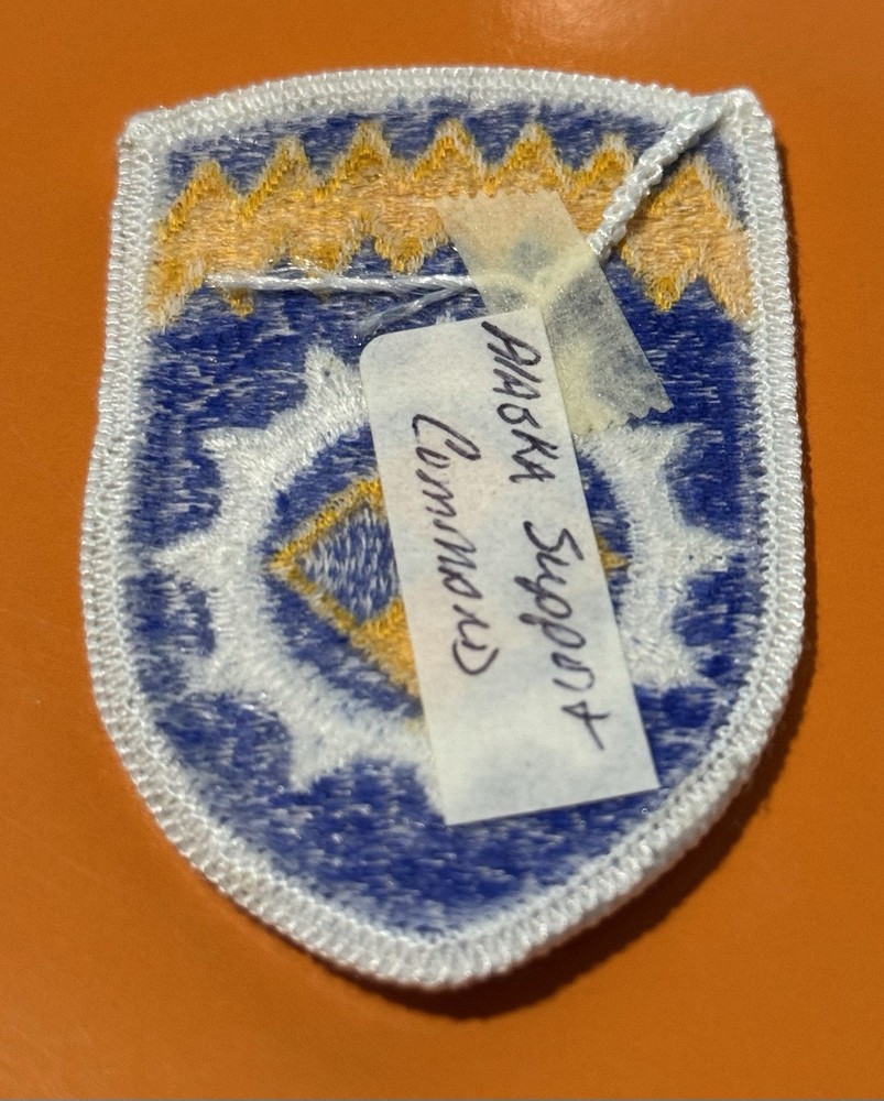US Army Alaska Support Command Patch Full Color Patch ...067