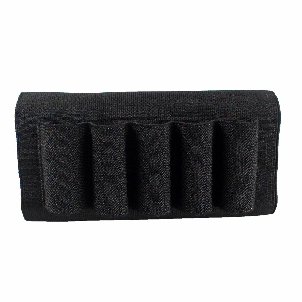 5 Rounds Shotgun Buttstock Shell Holder Ammo Tactical Holster for 12 or 20 Gauge