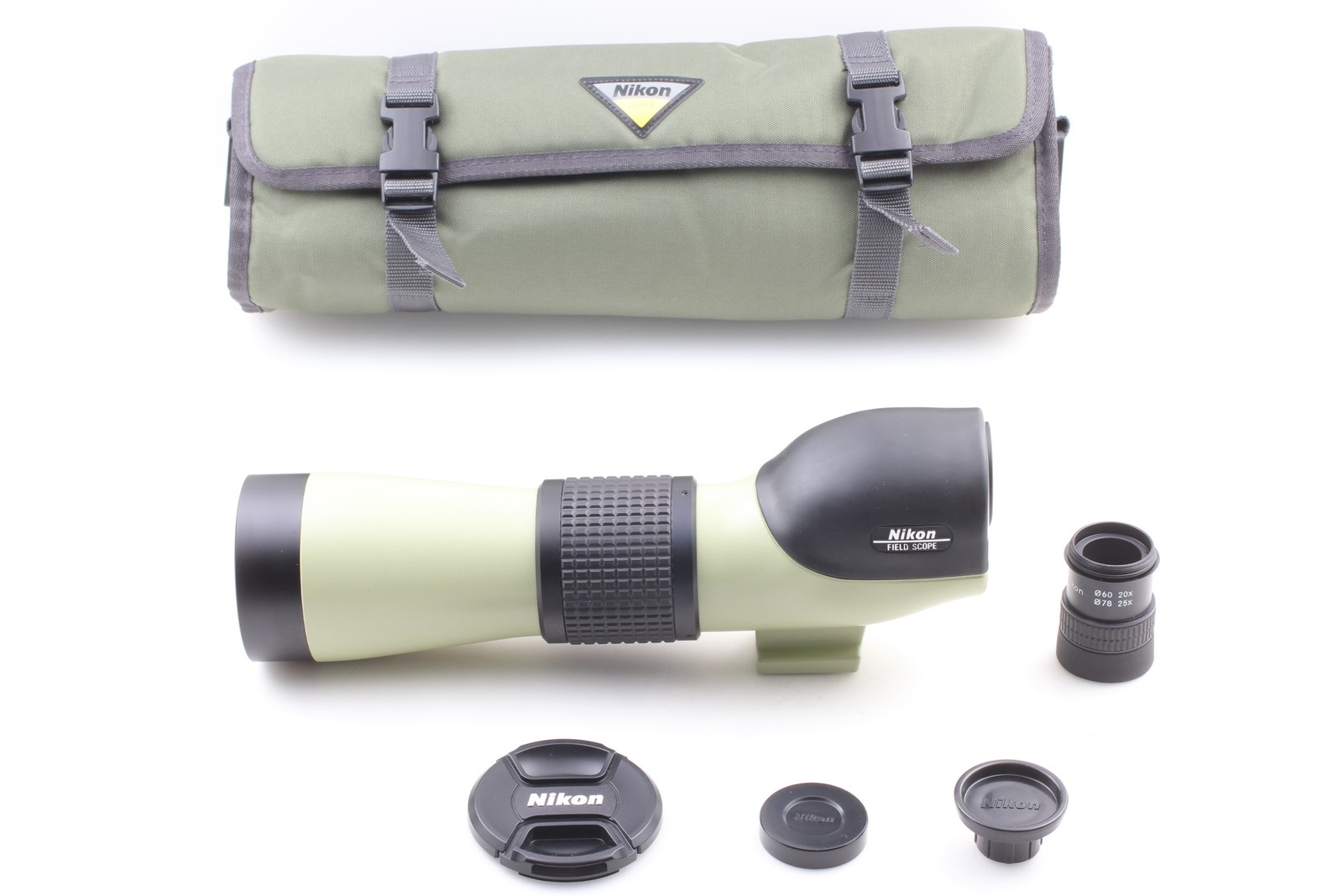 [MINT+++] Nikon Fieldscope II D=60P Spotting Scope w/20x 25x Eyepiece From JAPAN