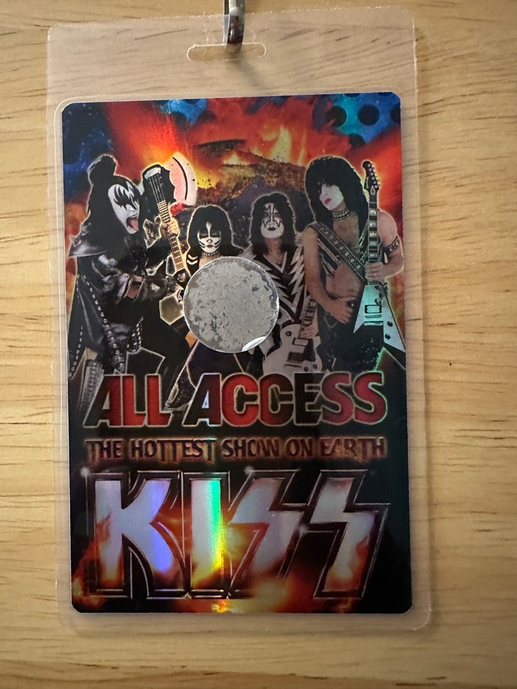 Kiss The Hottest Show On Earth Tour Authentic All Access Pass