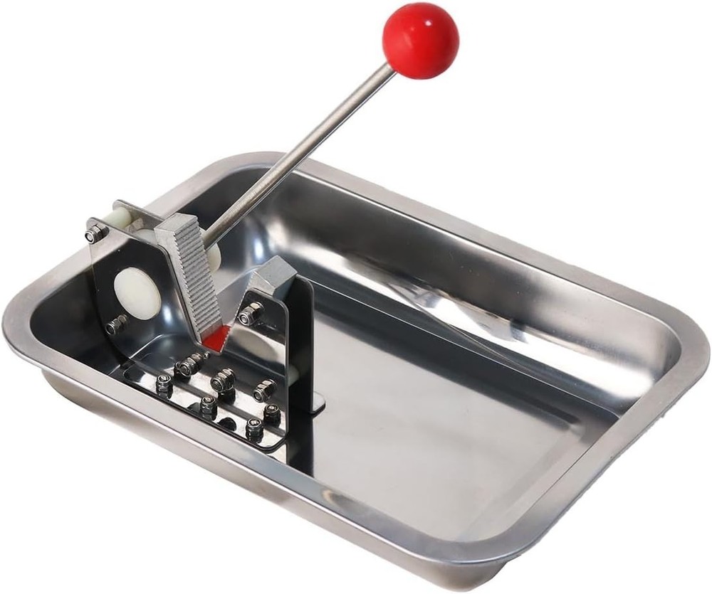 Mechanical Nut Cracker Walnut Pecan Hazelnut Stainless Steel Tray