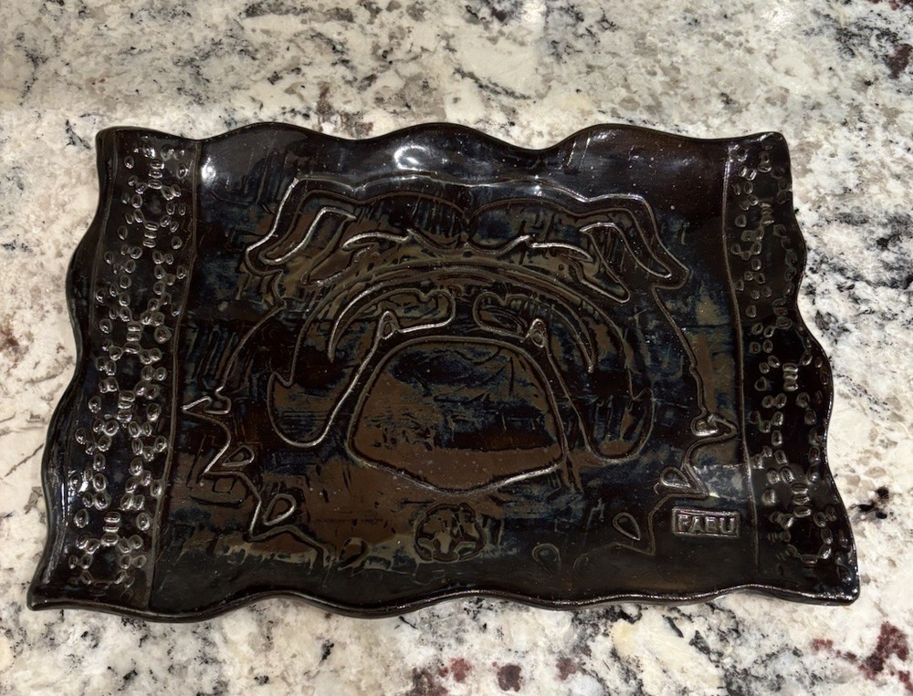 FABU Bulldog Ceramic Tray