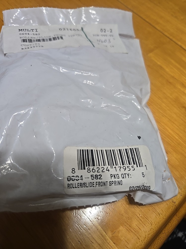 7 NOS GENUINE Arctic Cat Snowmobile Front Spring Roller Slide