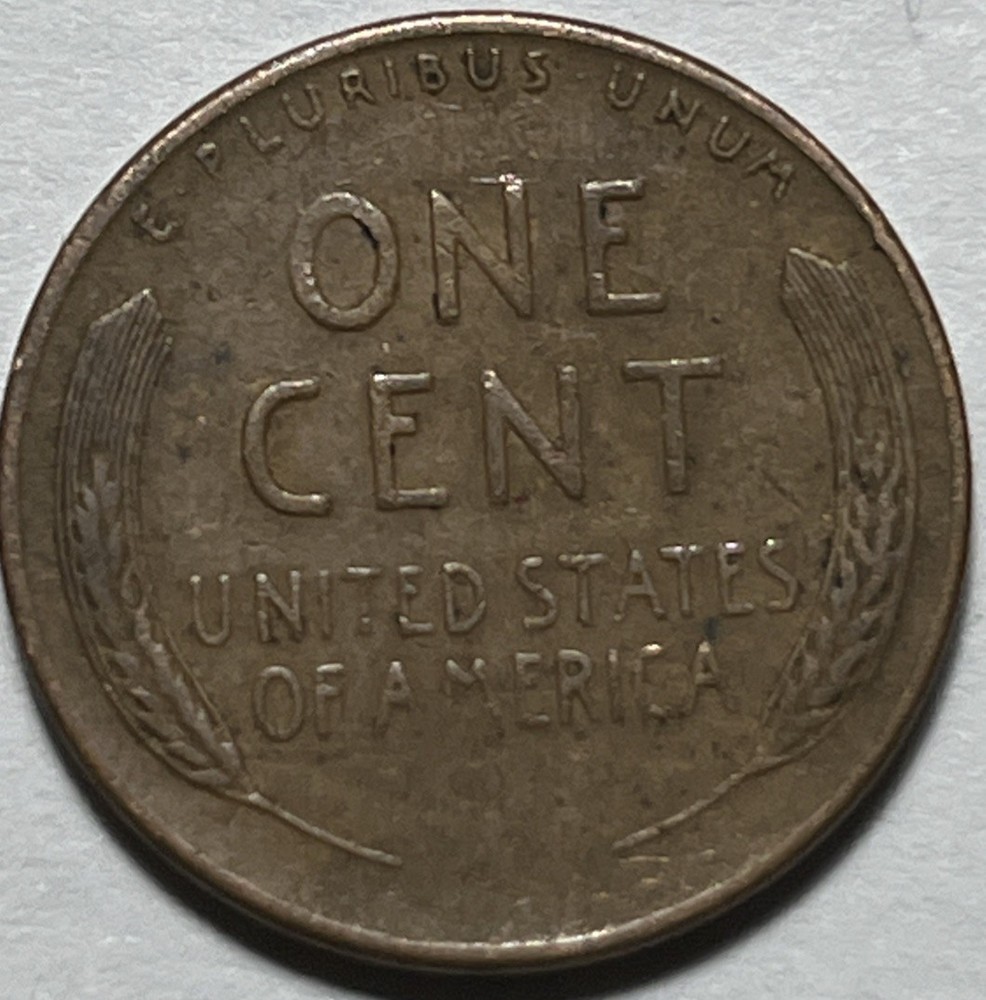 1951 S Lincoln Penny Error Misplaced Mint Mark Error