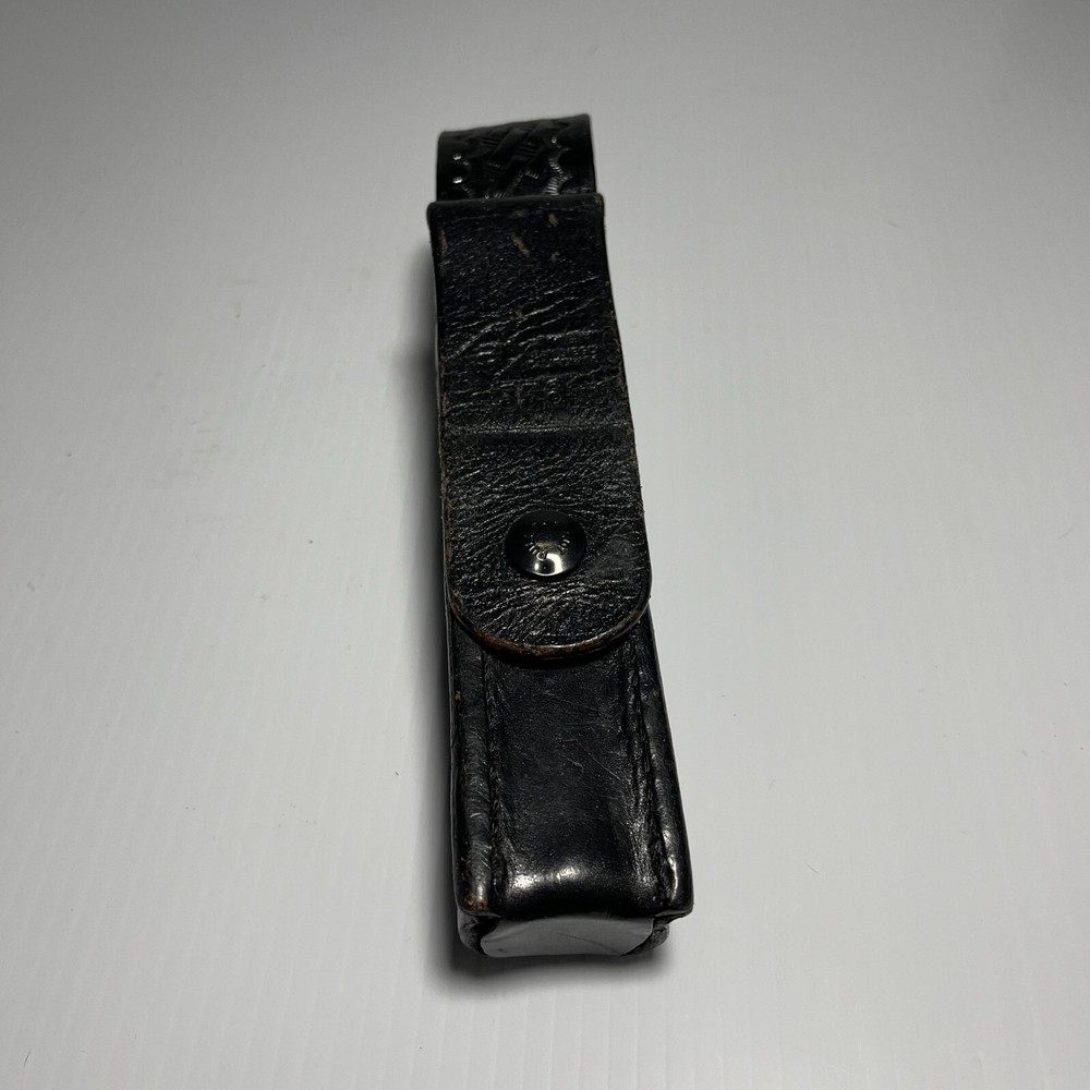 Mace Pepper Spray Flashlight Belt Holster Leather Security Tactical