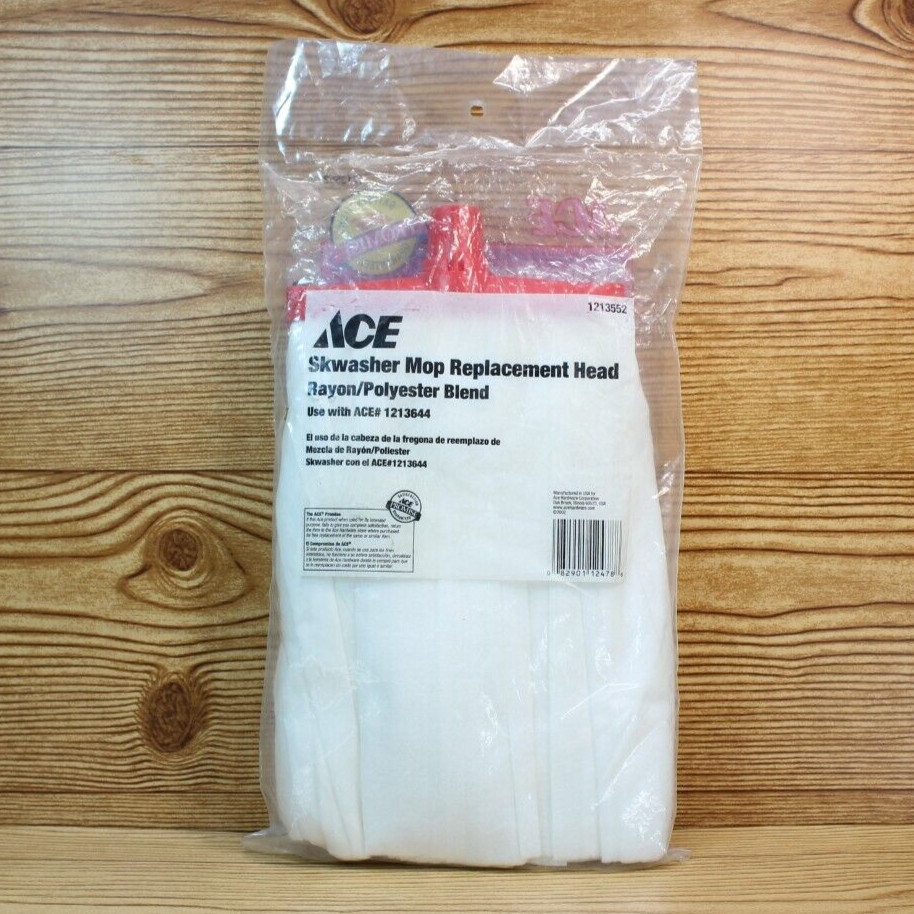 ACE Skywasher Mop Replacement Head - Rayon/Poly Blend Material