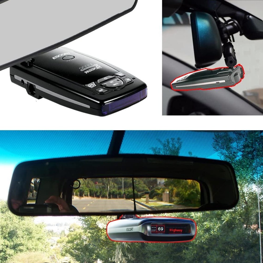 Rearview Mirror Radar Detector Mount Adjustable and Durable Holder
