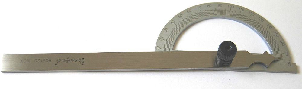 Engineers Protractor 120 x 160 mm (Ref: 10121010) Dasqua High Quality