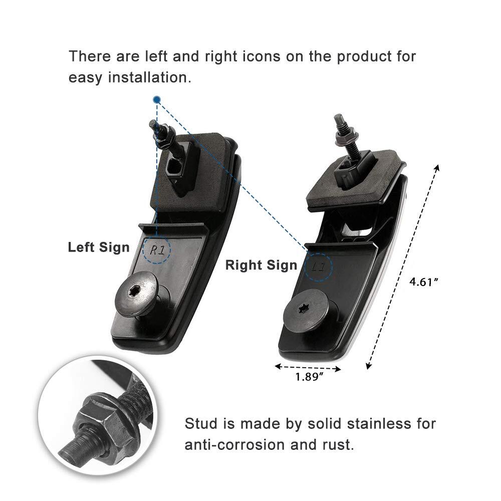 Rear Window Hinge Set Liftgate Glass Hinge Right/Left for Ford Escape 2008-2012