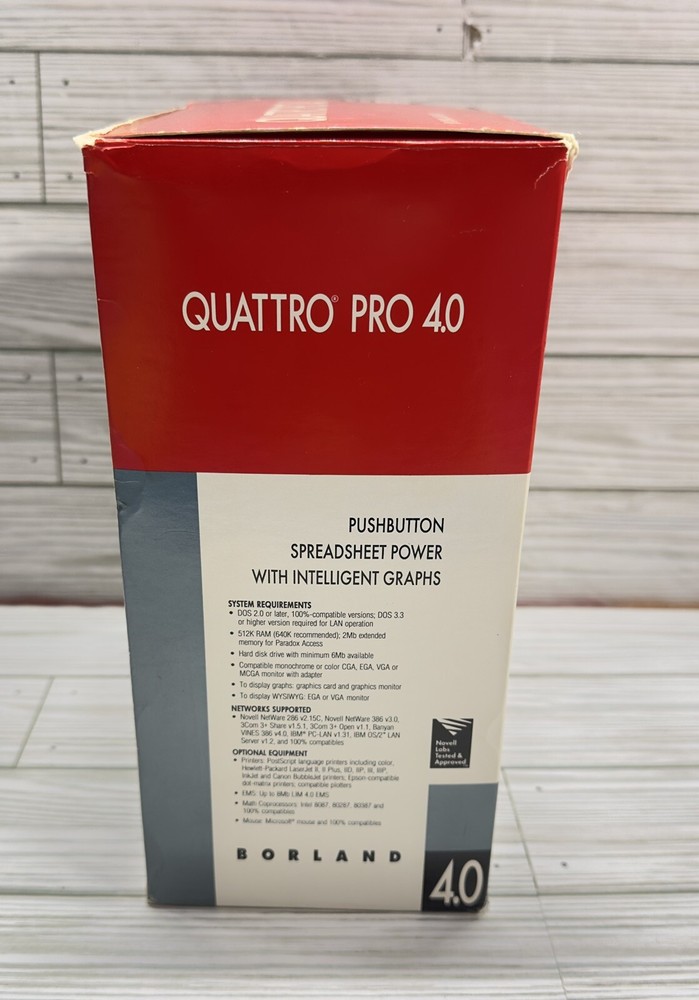 Borland Quattro Pro 4.0 for Windows, 3.5 Disk - B2