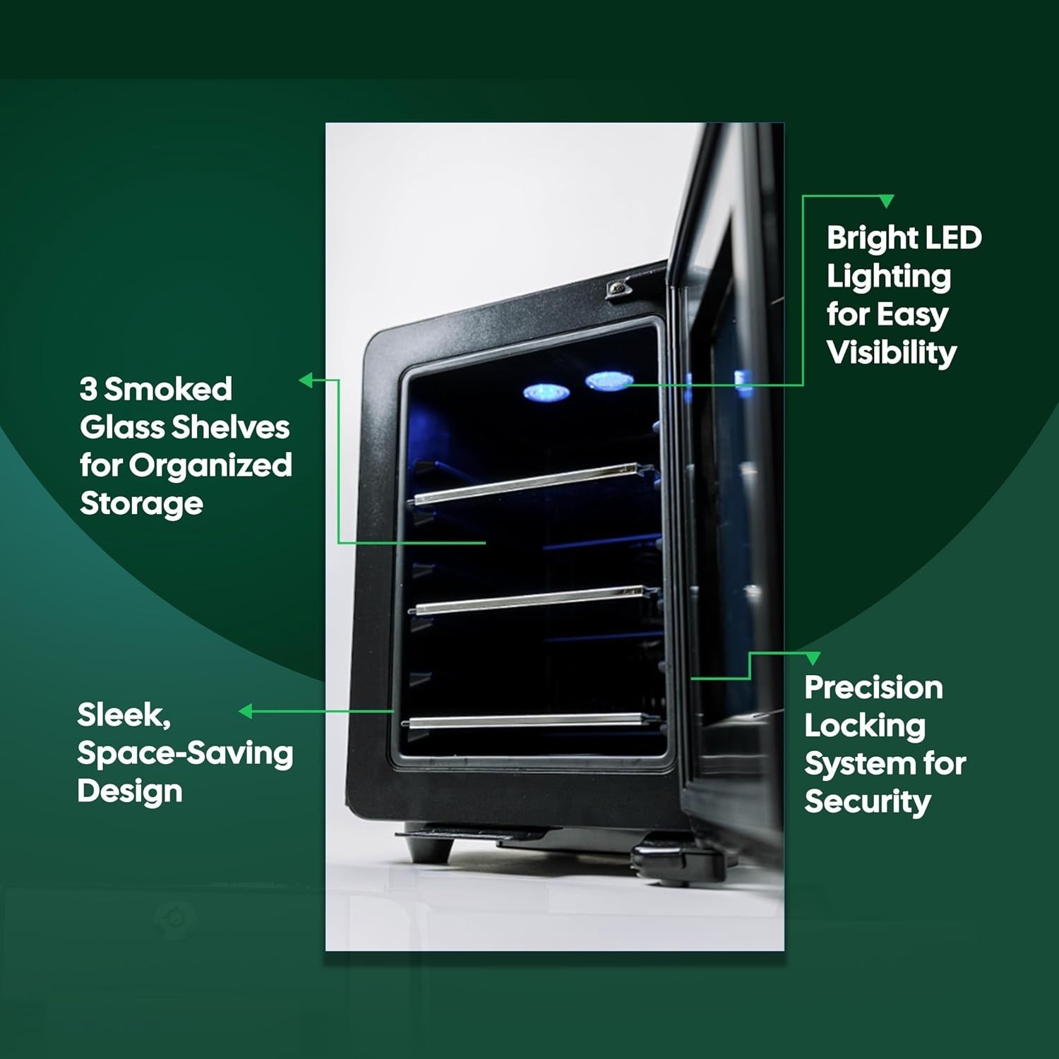 TerpKooler TK Essential Cooler Mini Fridge with Temperature and Humidity