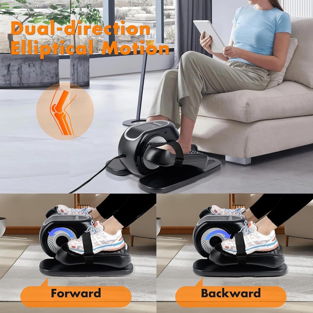 Under Desk Elliptical Machine, Electric Elliptical Training Machine w/Remote