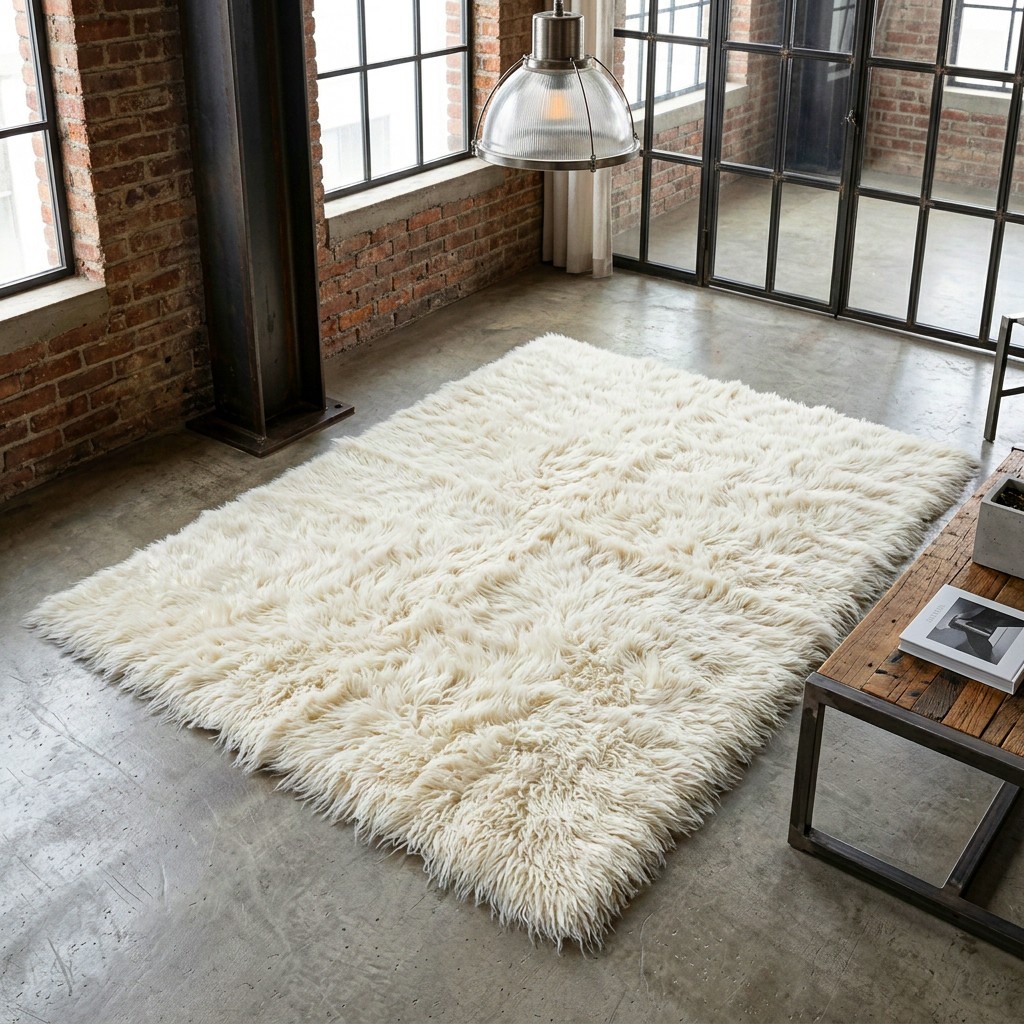 CLASSIC GREEK FLOKATI SHAG RUGS💥LONG 3" PILE💥GREAT QUALITY | WOOL AREA RUGS