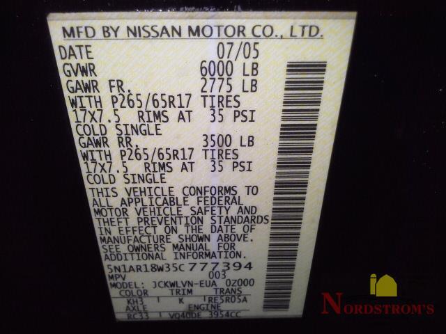 2005 Nissan Pathfinder 4X4 Transfer Case